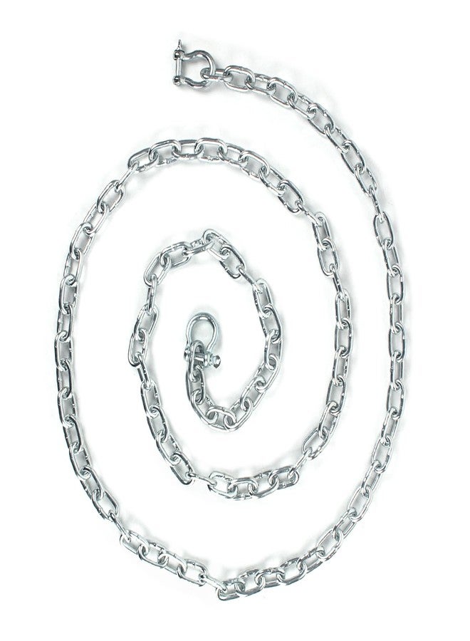 ORLANG Galvanized Steel Anchor Chain, 5/16" X 10' Boat Anchor Chain, Anchor Lead Chain with Double Boat Anchor Shackle, Marine Anchor Chain for Different Anchors, Anchor Chains for Boats - Image 1