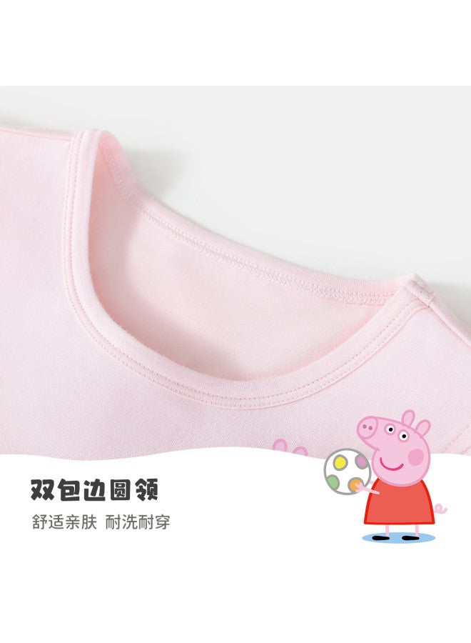 peppa Pig Summer Girls' Lightweight Skin-friendly Breathable Casual Set - Image 4