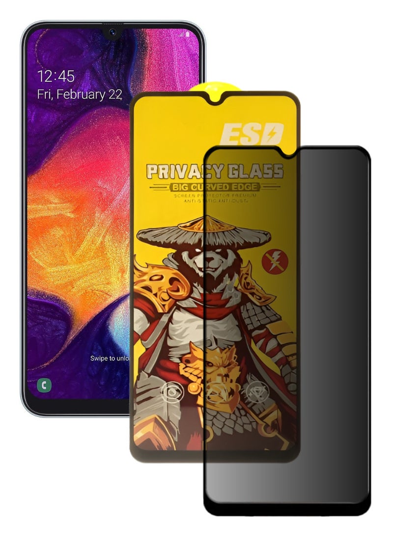 ESD Tempered Dustproof Privacy Glass Screen Protector Compatible For Samsung Galaxy A50 - Image 1