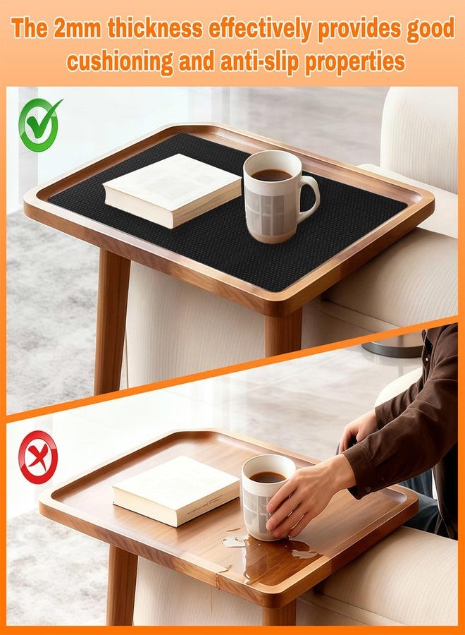 Astfys 2MM Thick Black Non-Slip Grip Mat - Washable & Cut-to-Fit, Multi-Use Anti-Slip Pad for Furniture, Pet Bowls, Folding Walker, Desks, and Crafts，Couch Arm Table，Guitar Non Slip Pad - Image 2