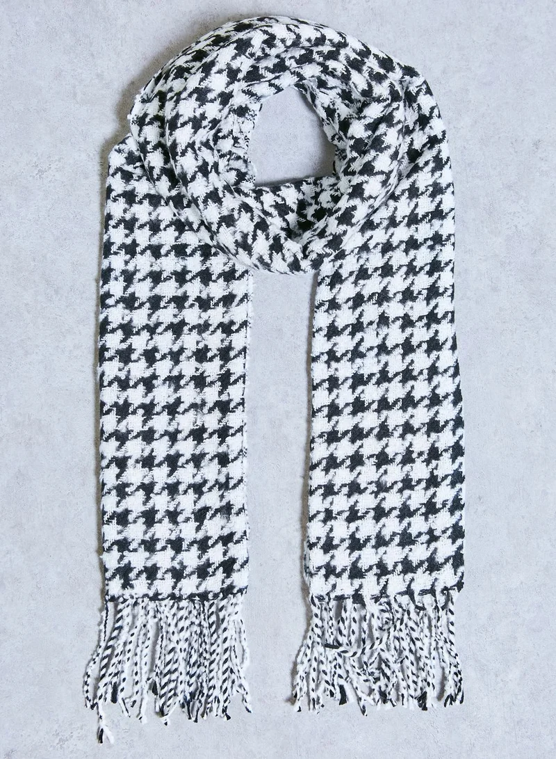 Ginger Houndstooth Scarf