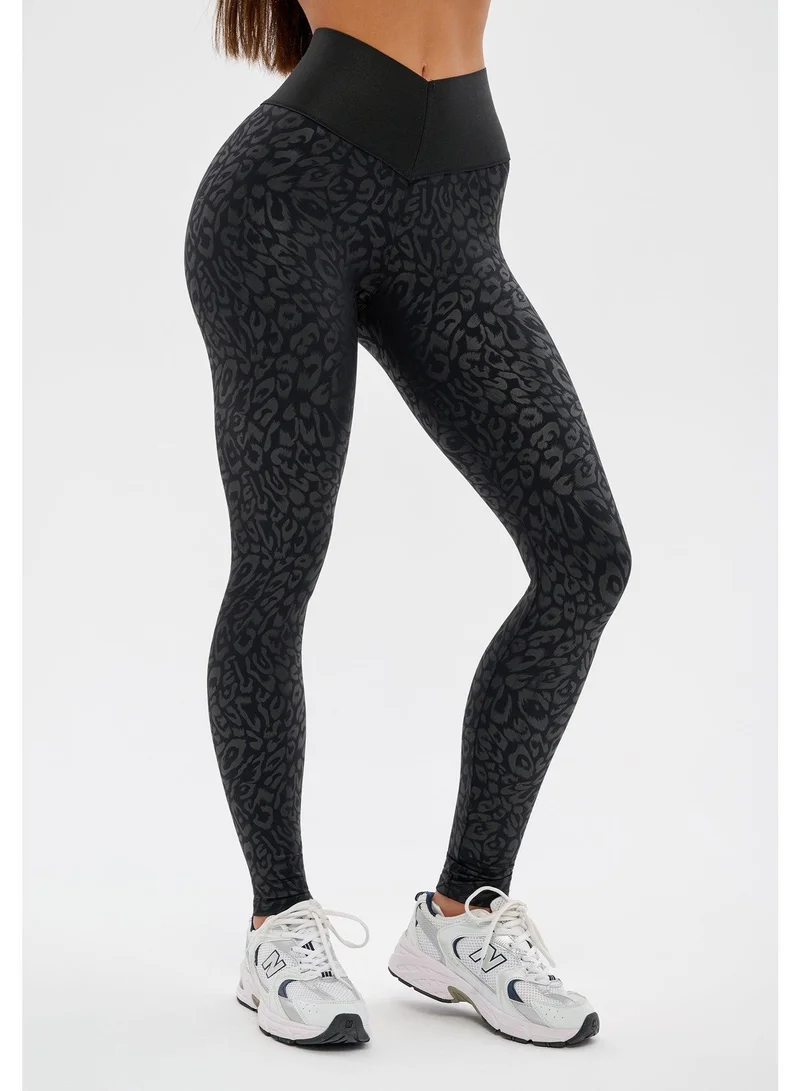 Bona Fide Bona Corsage Black Panthera Corsage Panthera High Waist Gym Leggings for Women for Women | Best Price UAE