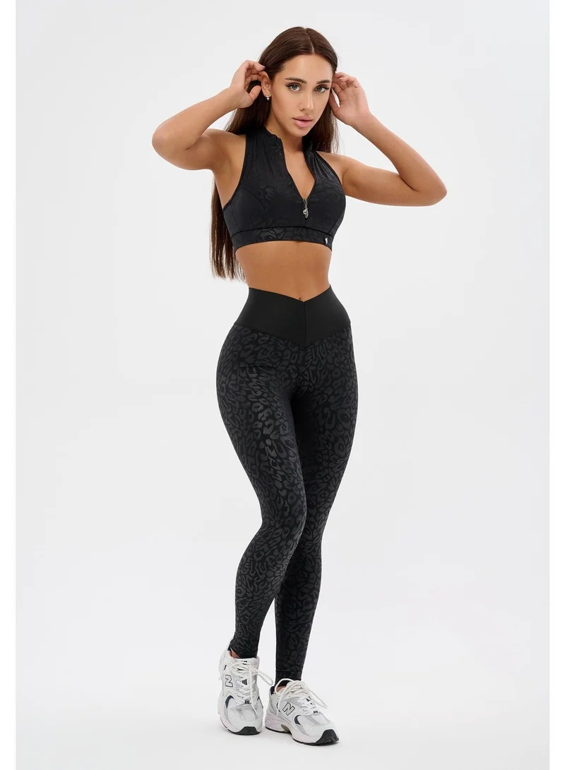 Bona Fide Bona Corsage Black Panthera Corsage Panthera High Waist Gym Leggings for Women for Women | Best Price UAE
