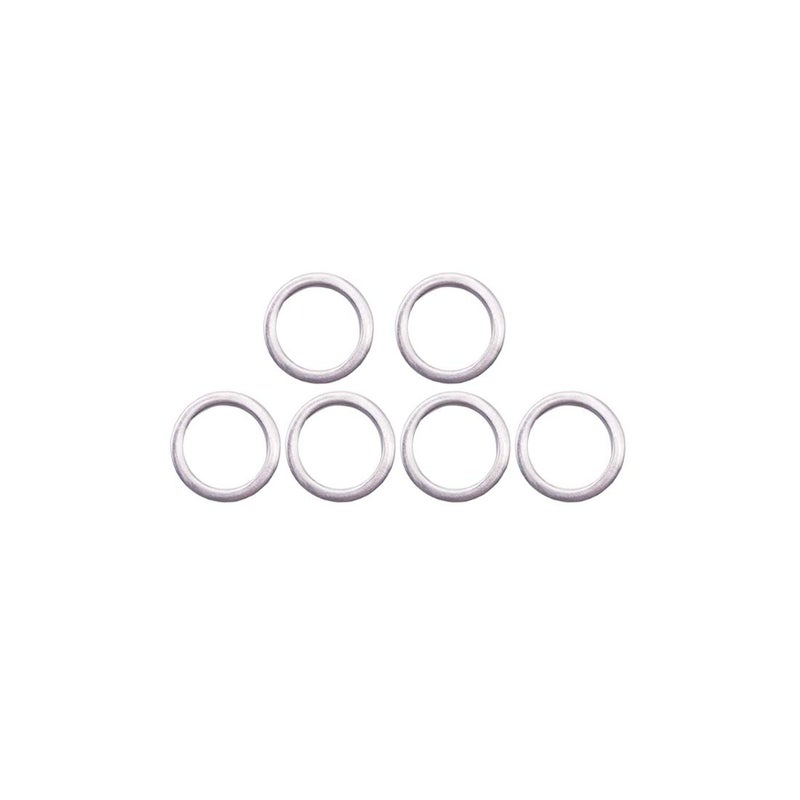 AIPICO 6 Pcs 90430-14M09-00 90430-14228-00 Engine Oil Drain Plug Gasket for Yamaha Outboard F100 F115 F150 F15 - Image 1
