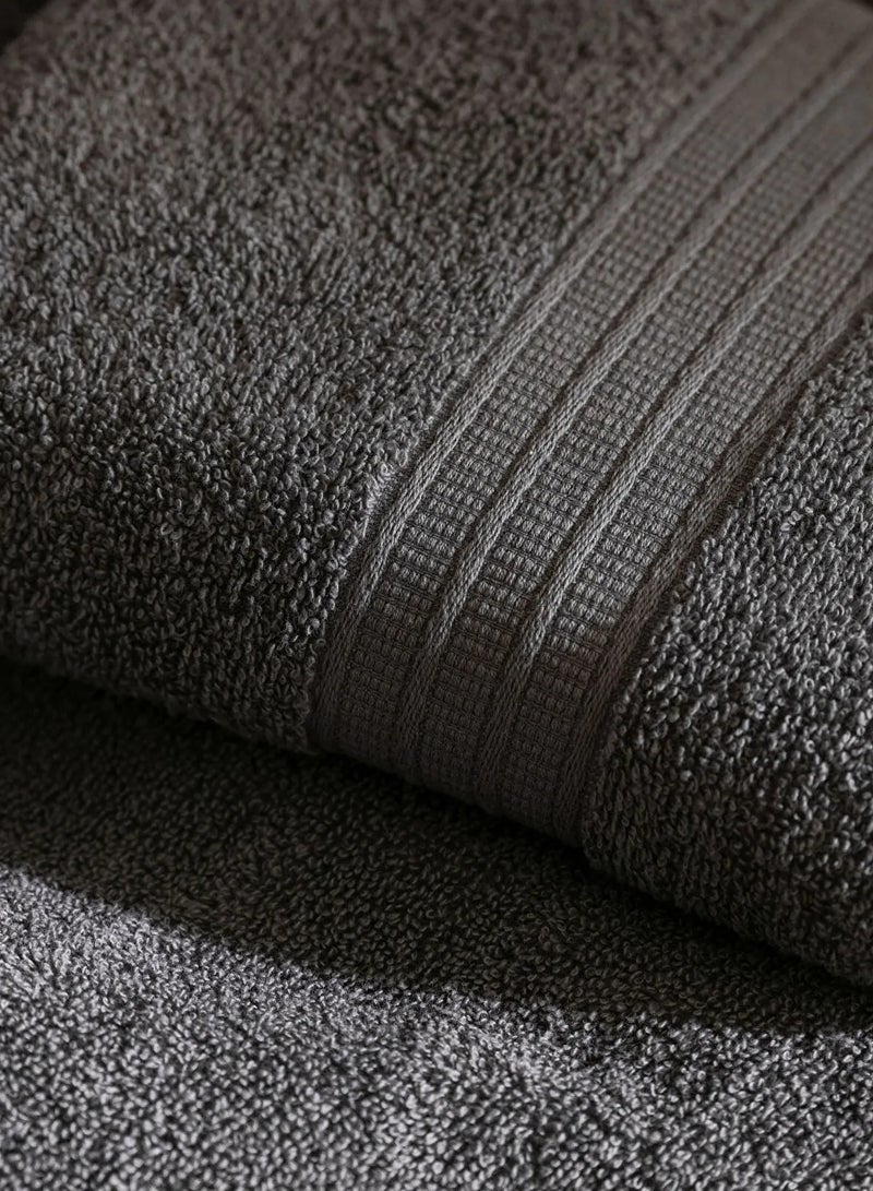 تى ام هوم TM HOME Premium Hotel Bath Towel – 100% Natural Cotton – Dark Grey Color – Ultra-Soft, Highly Absorbent & Long-Lasting Luxury Quality for Home & Hospitality - Image 2