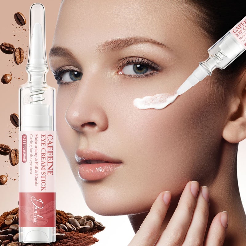 Danliss Caffeine Eye Cream Stick 10ml - Hydrating Eye Care for All Skin    Types - Image 1