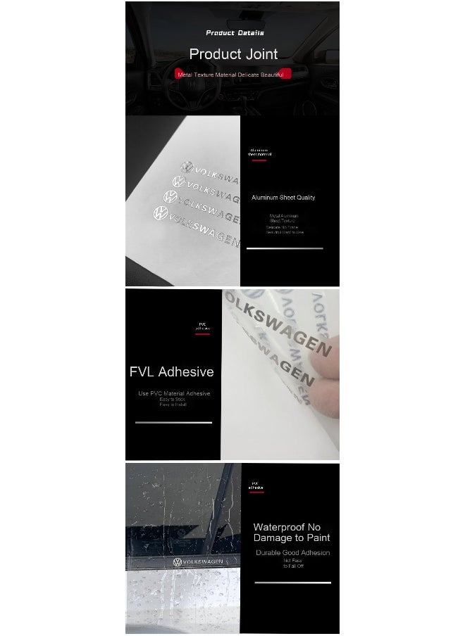 Generic - Creative Car Logo Decoration Waterproof Sticker for Personalized Car Modification - Image 1