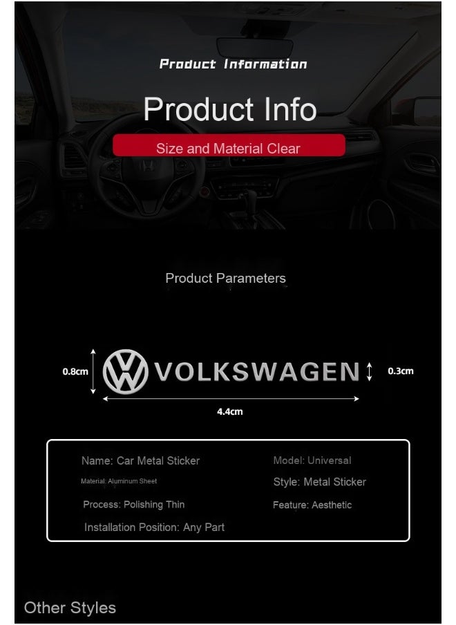 Generic - Creative Car Logo Decoration Waterproof Sticker for Personalized Car Modification - Image 1