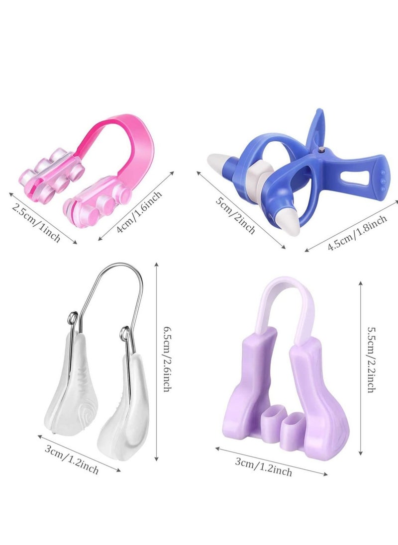 Captaintech 4 Pieces Nose Up Clip Bridge Lifting Shaping Shaper Clipper Straightening Beauty Set Slimming Tool for Women  - Image 4