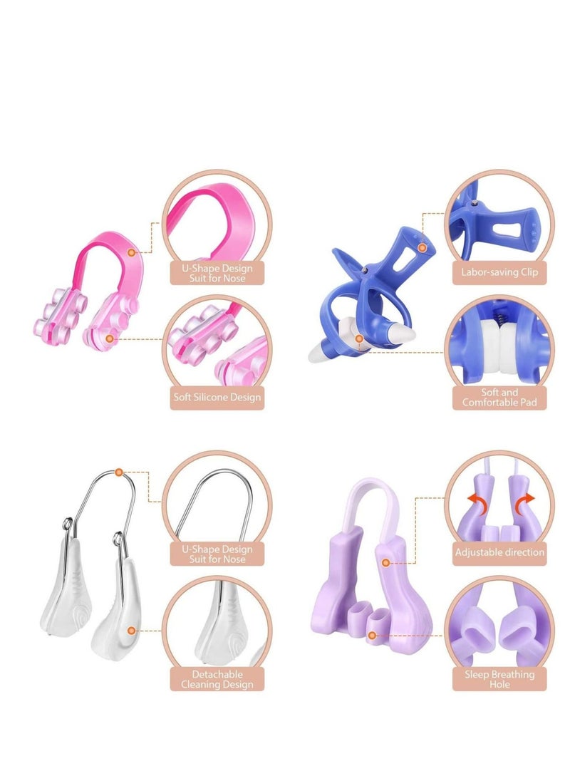 Captaintech 4 Pieces Nose Up Clip Bridge Lifting Shaping Shaper Clipper Straightening Beauty Set Slimming Tool for Women  - Image 5