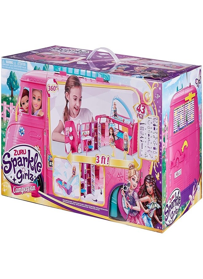ZURU Zuru - Sparkle Girlz Retro Motorhome 43 Pieces - 100262  - Image 1