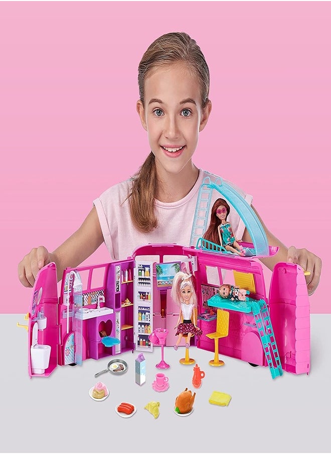 ZURU Zuru - Sparkle Girlz Retro Motorhome 43 Pieces - 100262  - Image 4