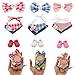 WALLFID Mini Doll Clothes for 10cm Dolls Fashion Outfits Accessories Set Compatible with Pin for Love Series Mix Match for DressUp Display Role Play Photos No Doll Bow Bibs - Image 2