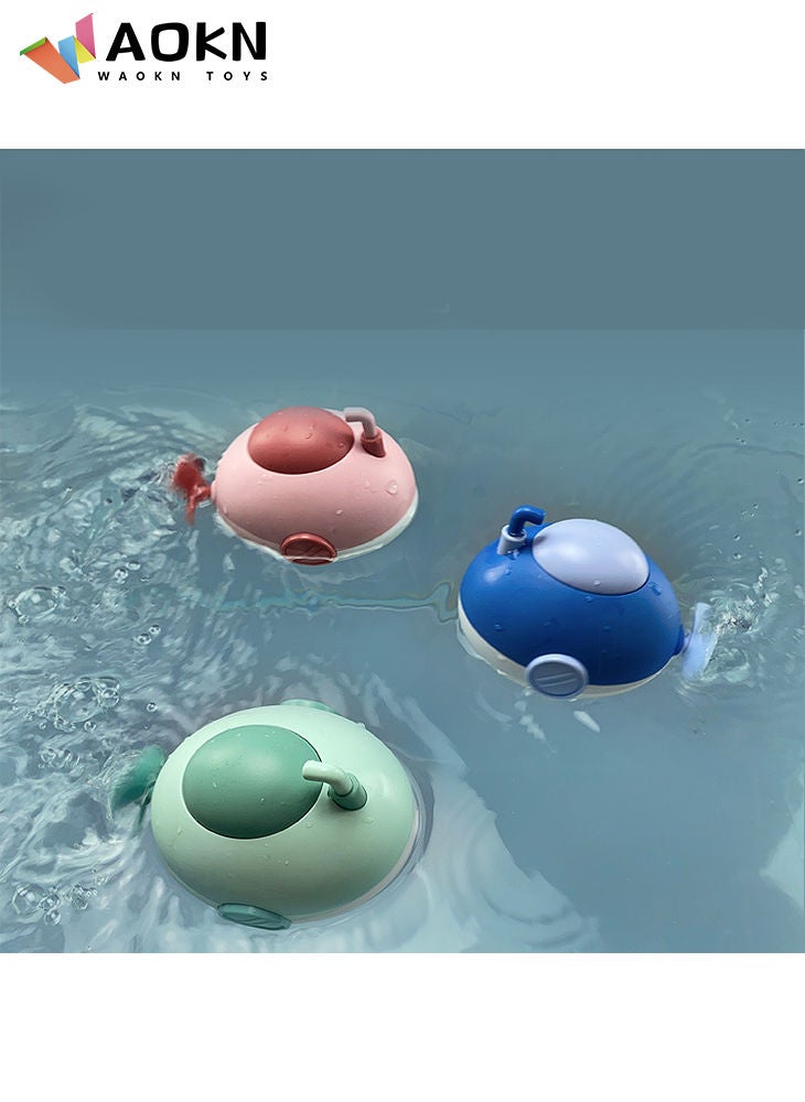 WAOKN - 3Pcs Children's Clockwork Playing Water Submarine Baby Bathtub Bath Swimming Turtle Toy Gift for Toddlers - Image 1