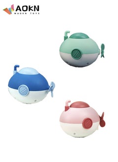 WAOKN 3Pcs Children's Clockwork Playing Water Submarine Baby Bathtub Bath Swimming Turtle Toy Gift for Toddlers  - Image 1