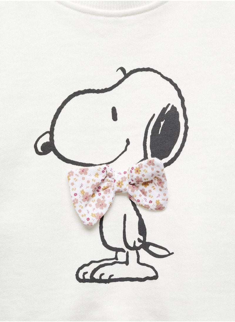 MANGO - Infant Snoopy Printed Sweatshirt - Image 1