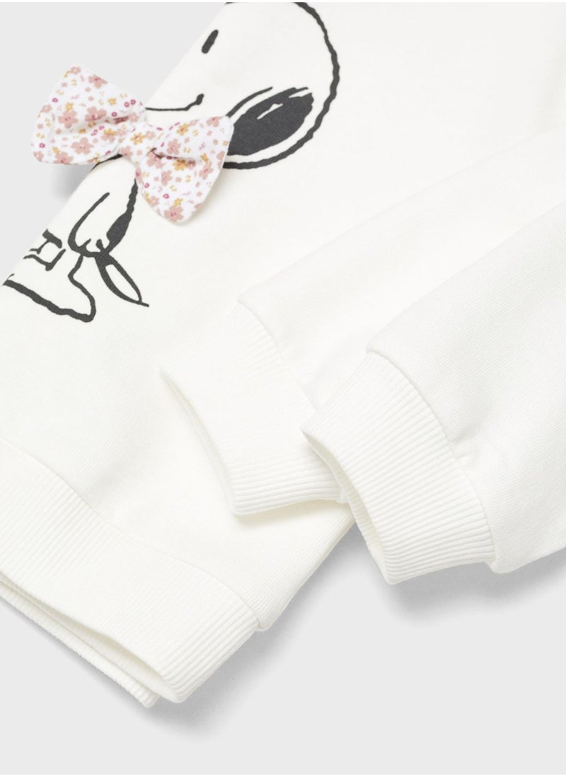 MANGO - Infant Snoopy Printed Sweatshirt - Image 1