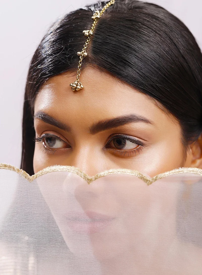 ISHIN Copper Colour Warm Metallic Plated Mangtika