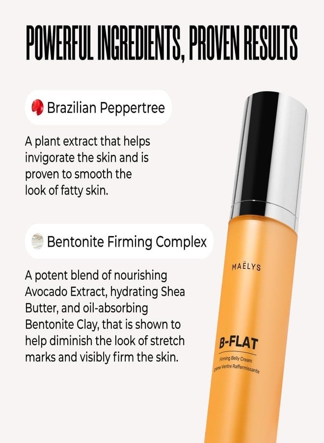 Maelys MAËLYS Cosmetics B-FLAT Belly Firming Cream - Stretch Mark Tightening Belly Cream - 2 Pack - Image 5