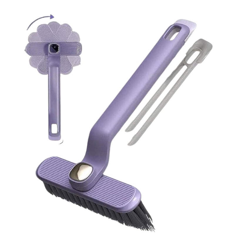 MOLTERA Multi-Function Toilet Cleaning Brush � 360-Degree Rotating Crevice Cleaner for Kitchen, Bathroom, and Tile Floors � Pack of 1 (Multicolor) � Perfect for Dead Corners and Deep Cleaning - Image 1