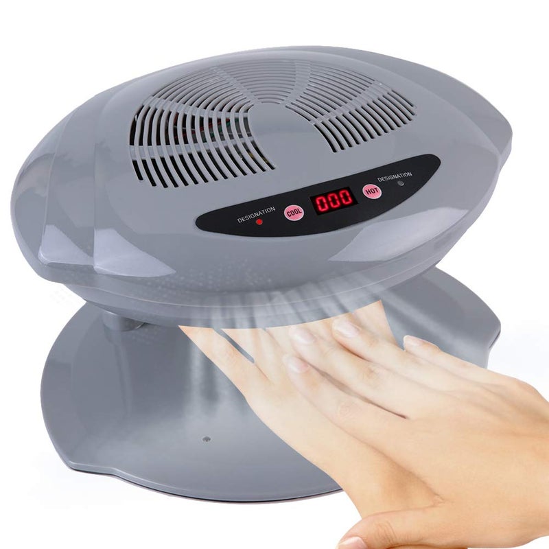 Sonew Nail Fan Dryer for Regular Nail Polish Hot Cold Nail Dryer Fan Nail Dryer Nail Art Polish Machine Quick Dry Nail Polish Gel Nail Dryer Blower for Fingernail Toenail