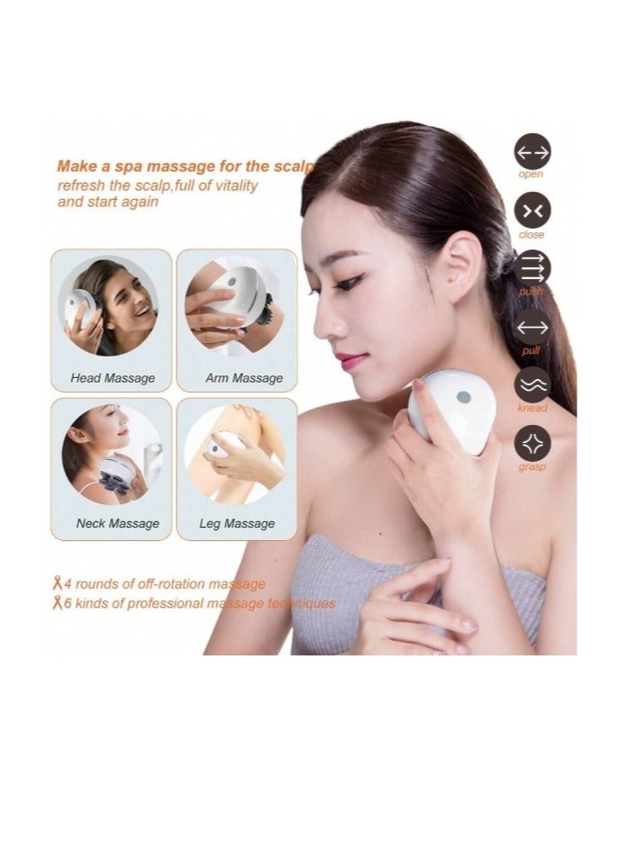 جهاز مساج تدليك للرأس كهربائي وتدليك لنمو الشعر محمول للعناية الذاتية وتخفيف الصداع والتوتر والتنظيف العميق والتدليك الكامل للجسم، ميزة اخري مناسب كهدية - Image 2