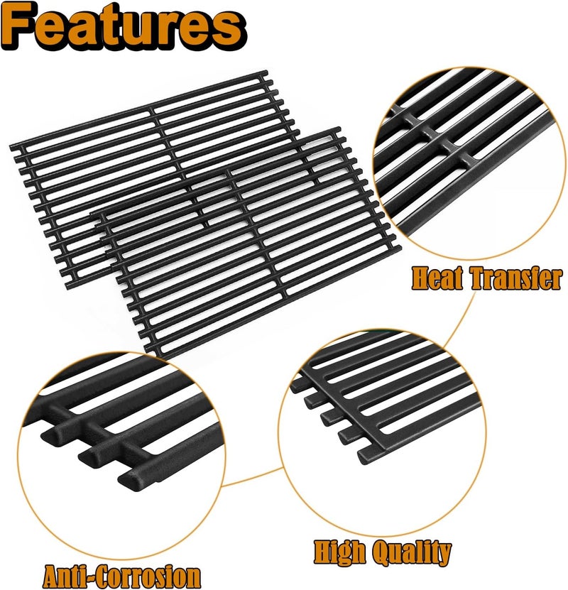 Grill Valueparts 17 Cast Iron Grates (2-Pack) for Charbroil 463642316 466642316 466642416 463245518 G362-0008-W1A 463675016P1 463675016 Nexgrill 720-0864 Lowes 748075 1031880 Signature 325 2 Burner - Image 5