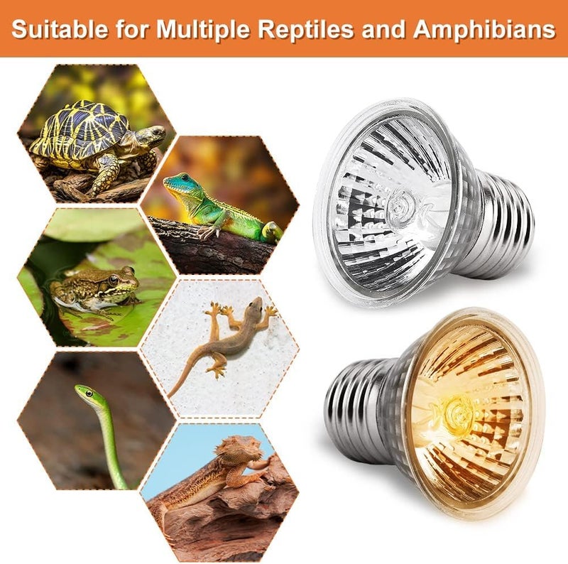 VAYINATO® 50 Watts Reptile Turtle Basking light turtle uvb uva heat lamp bulb turtle heat basking halogen bulb by Petzlifeworld - Image 3