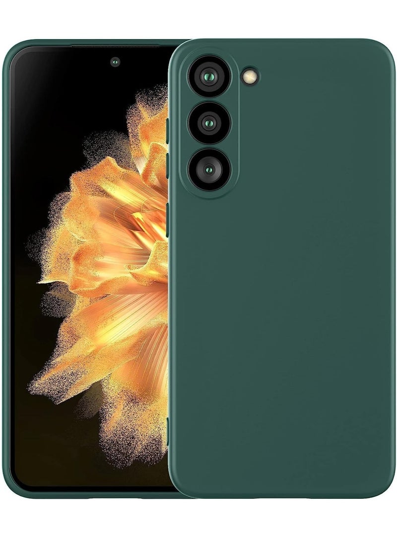 MIGOFAST Samsung Galaxy S23 Plus Soft Silicone Gelly Rubber Cover Shockproof Matte Finish Back Cover Inner Fabric Lining with Camera Protection Case Samsung Galaxy S23 Plus  Green - Image 3