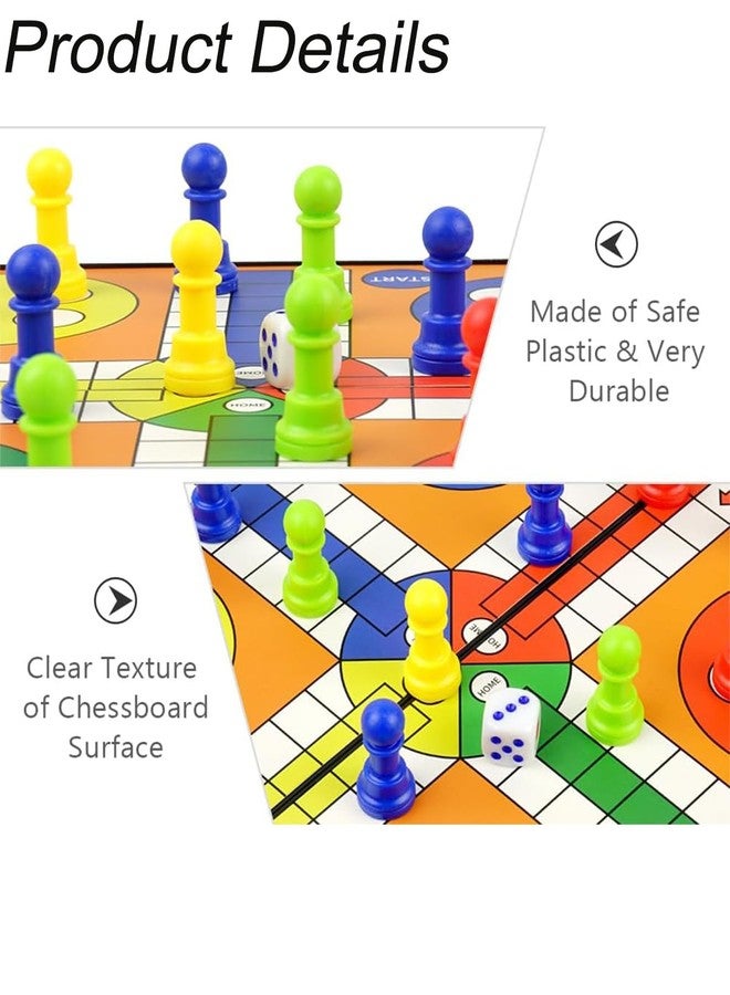KalamkariX Ludo Board, Snake and Ladder, Board Games for Adults Family, 3-in-1 Classic Board Game Set, Premium Material, Fun for All Ages - Image 3