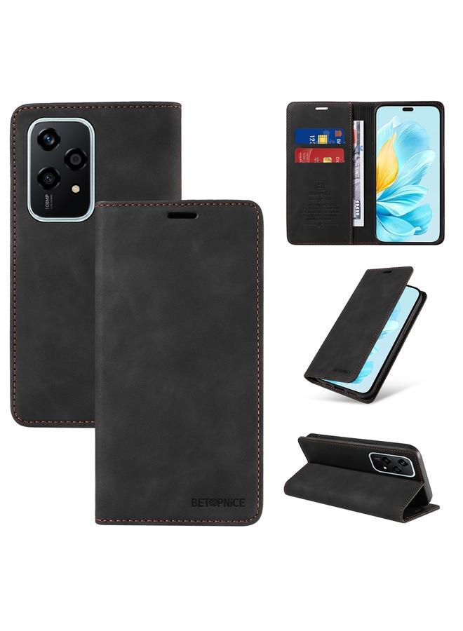 Case For Honor 200 Lite Global Suction RFID Anti-theft Leather Phone Case