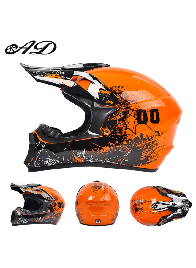 Exclusive Of Dot Certified Motorcycle Off-road Helmets, Full-face Helmets, Mountain Bike Speed-reducing Riding Safety Helmets
