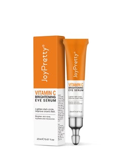 JoyPretty Vitamin C Brightening Eye Serum, Eye cream, Anti Aging Serum with Vitamin C, for Reduce Fine Lines, Wrinkles, & Dark Circles, Under Eye Cream For Puffiness And Bags (20g )  - Image 1