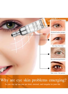 JoyPretty Vitamin C Brightening Eye Serum, Eye cream, Anti Aging Serum with Vitamin C, for Reduce Fine Lines, Wrinkles, & Dark Circles, Under Eye Cream For Puffiness And Bags (20g )  - Image 3