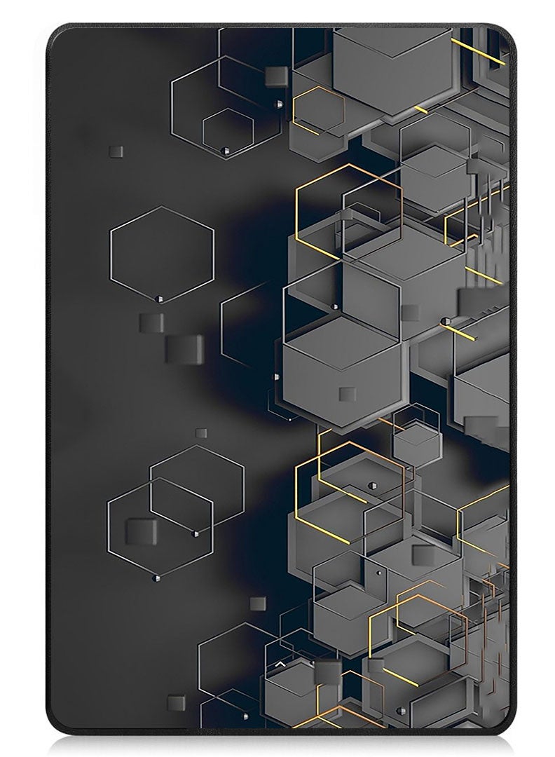 Theodor Protective Flip Case For OnePlus Pad 2 (2024) & OnePlus Pad Pro (2024) With Trifold Stand Auto Wake Sleep Shockproof Cover Abstract 8 - Image 1