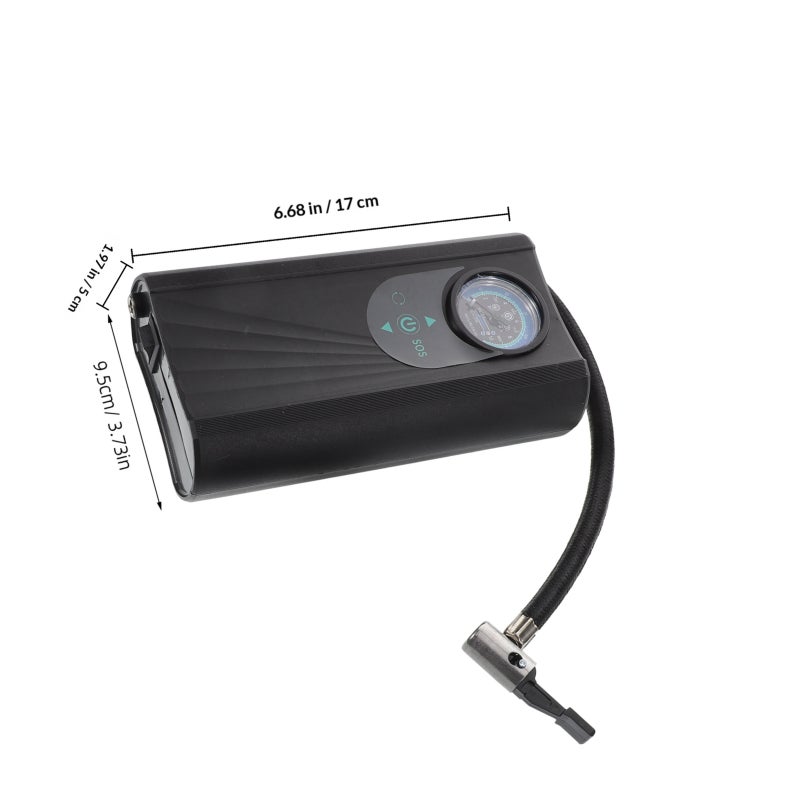 🚗 مضخة هواء كهربائية صغيرة متعددة الاستخدامات للإطارات والمعدات الرياضية والمزيد - Image 2