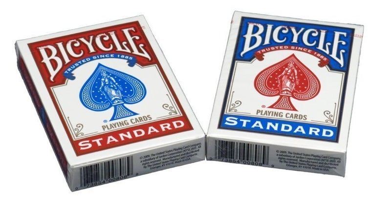 Bicycle Poker Size Standard Index Playing Cards, 6 Deck Player's Pack