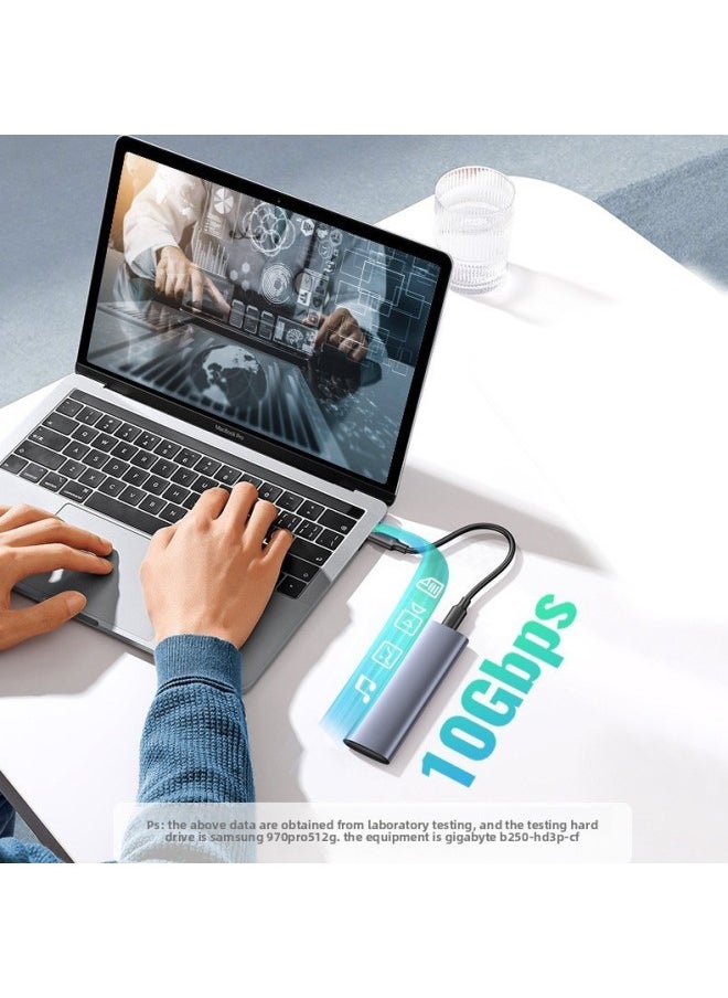 M.2 Hard Disk Box SSD Dual Protocol NGFF/NVMe Solid State Mobile Hard Disk Box Transfer Board RTL921B-Color:NVMe Protocol With A- C Line  - Image 3