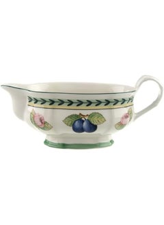 Villeroy & Boch Villeroy & Boch French Garden Fleurence Gravy Boat, 10 oz, White/Multicolored 