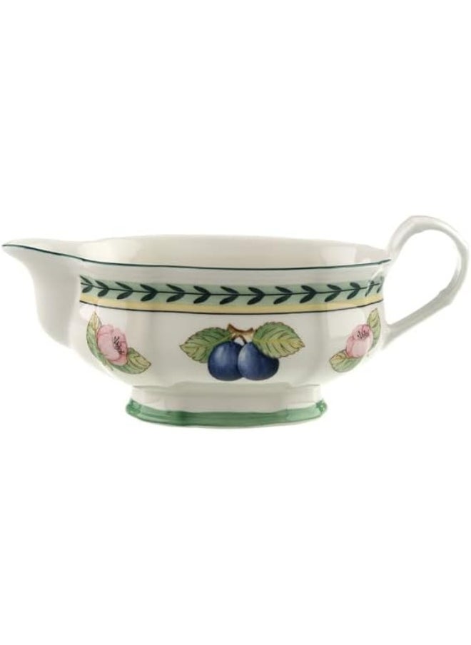 Villeroy & Boch Villeroy & Boch French Garden Fleurence Gravy Boat, 10 oz, White/Multicolored 