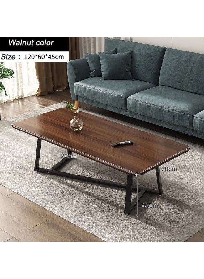 GGEROU Coffee Table Large Capacity Table Storage Simple Living Room Table Modern Tea Table Small Unit Square Living Room Simple Small Tea Table Design(Walnut) - Image 2