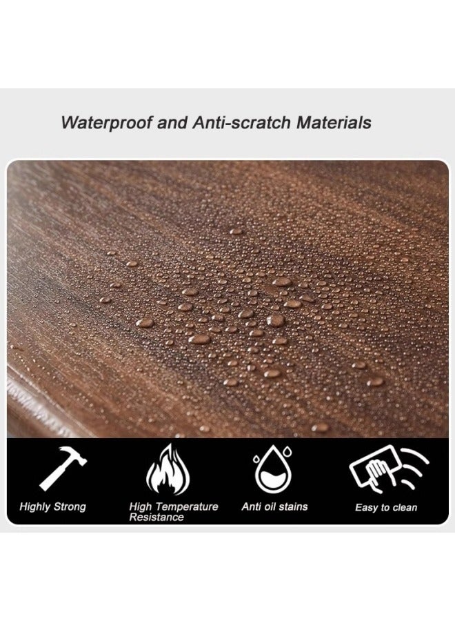 GGEROU Coffee Table Large Capacity Table Storage Simple Living Room Table Modern Tea Table Small Unit Square Living Room Simple Small Tea Table Design(Walnut) - Image 4