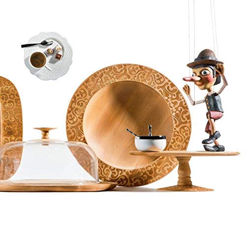 Alessi "Dressed in wood" Lid in Pmma With Knob in Beech, Wood - Image 4