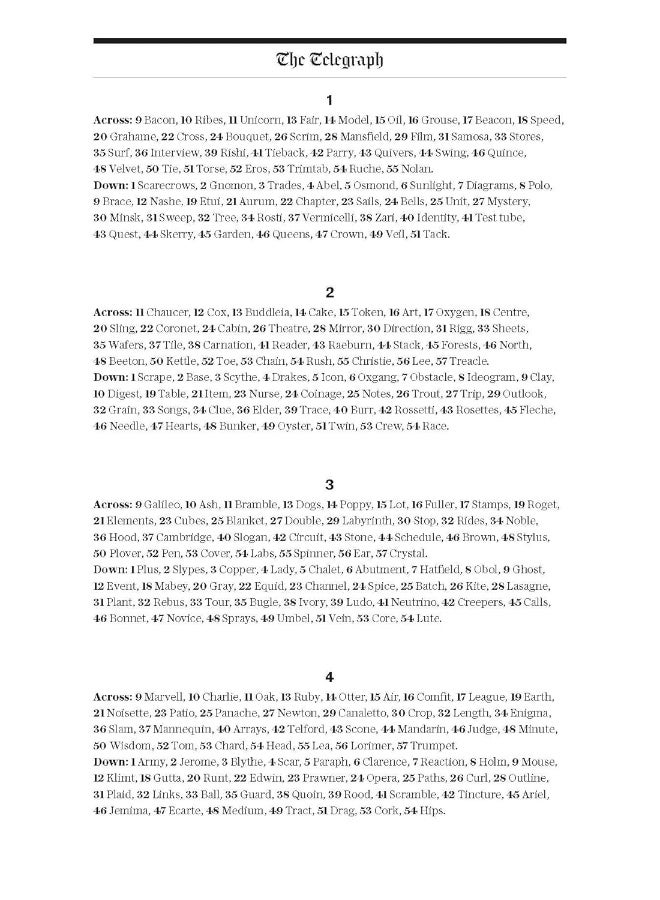 The Telegraph General Knowledge Crosswords 9