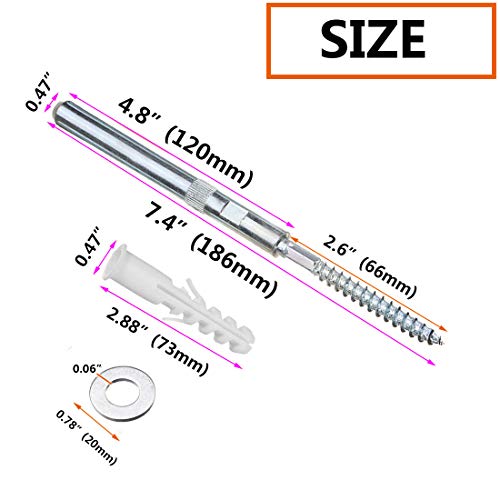 SpzcdZa 4pcs 5 inch Floating Shelf Invisible Support Bracket,Hidden Shelf Support Brackets Hardened Concealed Floating Shelf Blind Wall Shelf Floating Shelf Metal Brackets - Image 2