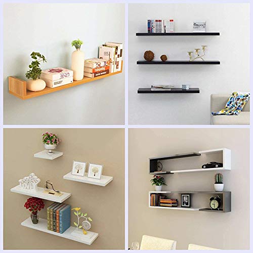 SpzcdZa 4pcs 5 inch Floating Shelf Invisible Support Bracket,Hidden Shelf Support Brackets Hardened Concealed Floating Shelf Blind Wall Shelf Floating Shelf Metal Brackets - Image 4