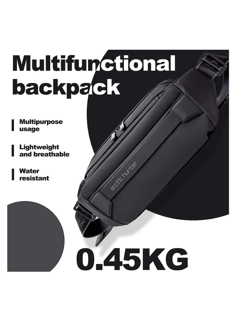 ARCTIC HUNTER Lightweight Waist Money Bag for Men and Women Crossbody Shoulder Bag Belt Bag for Travel Walking Running Hiking Cycling Black YB00043