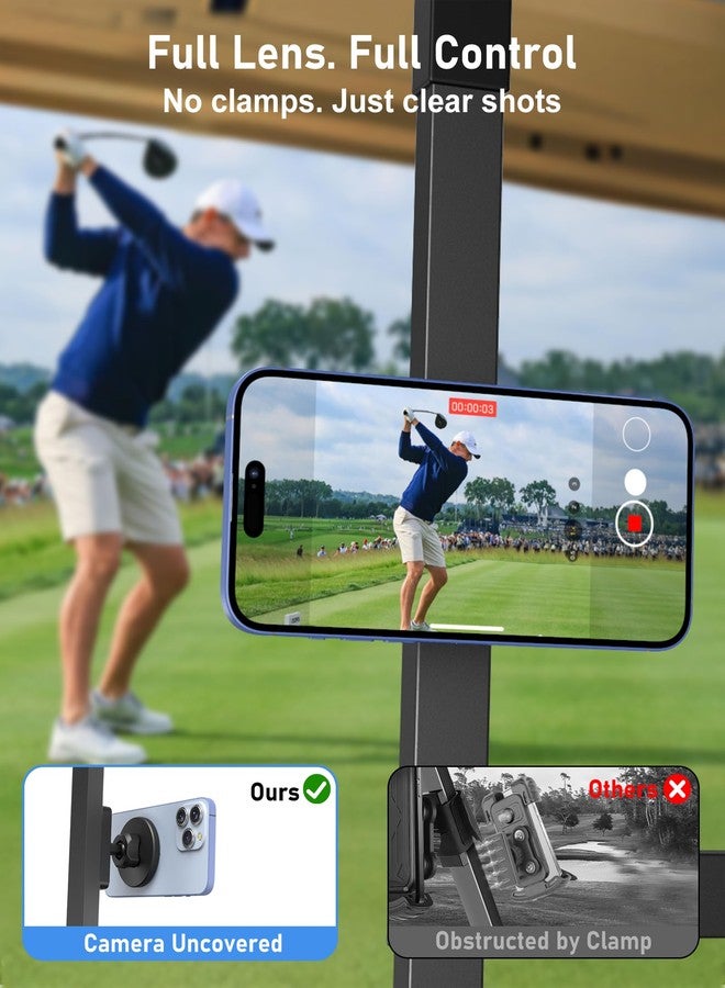 NINEFATICS Magnetic Golf Cart Phone Holder, Mount Compatible with MagSafe iPhone 12-17 - Image 2