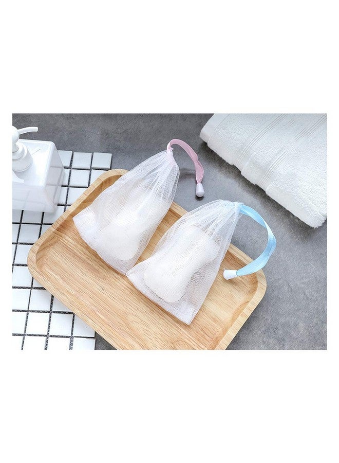 Andiker Ndiker Soap Bag Soft For Shower Soap Pouch Saver With Drawstring For Foaming And Drying Hangable (7 Pcs Mesh Soap Bag) - Image 3