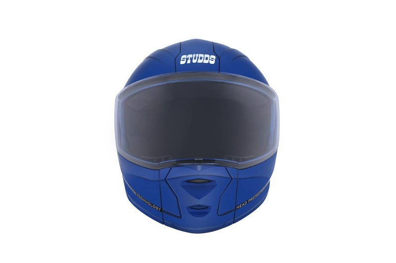 STUDDS Ninja Elite SUPER Flip Up Full Face Helmet (Flame Blue, XL) - Image 2